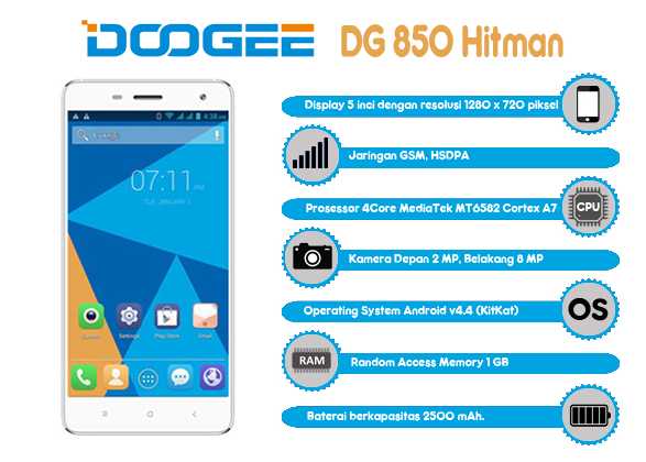 Doogee DG 850 Hitman