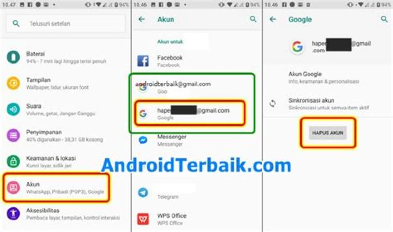 Cara Menghapus Salah Satu Akun Gmail di Android yang Tidak Terpakai