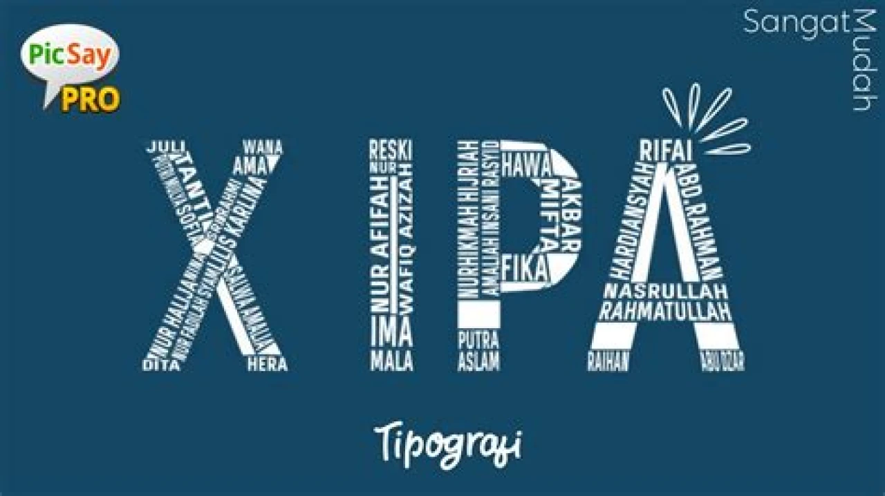 Cara membuat Typography Teks (Nama kelas) di apk Picsay pro