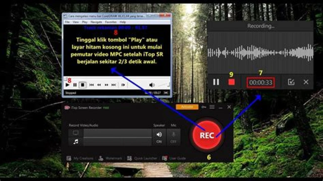 Cara mengambil audio backsound video menggunakan aplikasi perekam layar