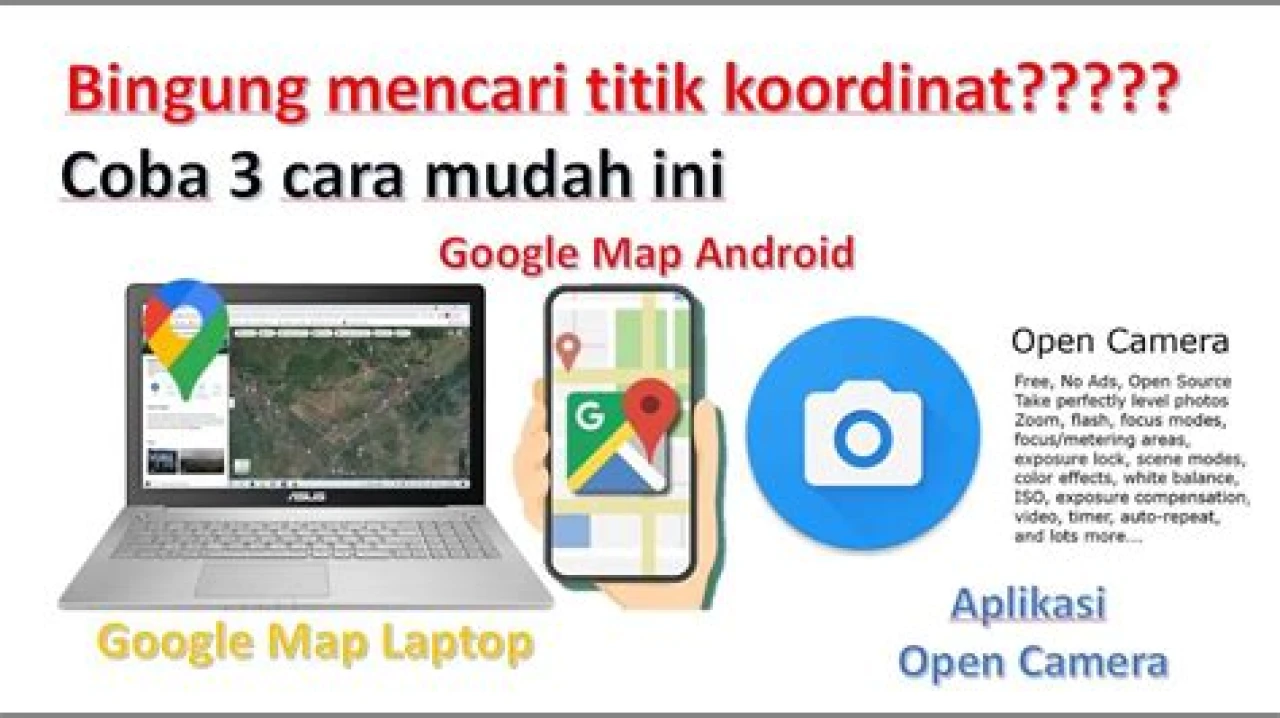 Cara mudah menentukan titik koordinat lokasi (Bisa dengan PC, Android