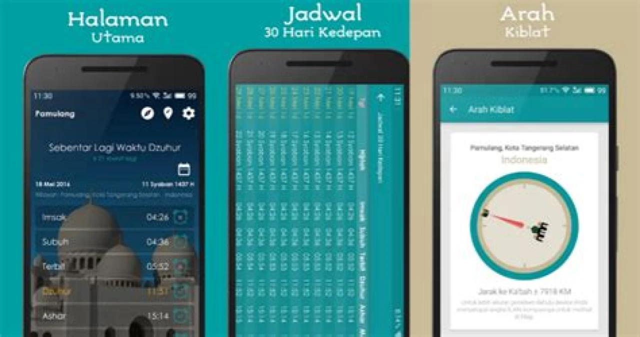 Download 7 Aplikasi Jadwal Sholat Terbaik Untuk Android